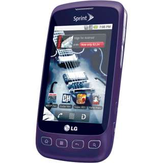Mint Sprint LG Optimus S Purple Android Smartphone 652810514552  