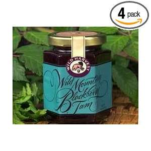 Wild Harvest Wild Mountain Blackberry Jam, 8 Ounce Jars (Pack of 4 