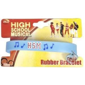   High School Musical Rubber Bracelet with metal charm Sports