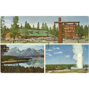   Postcard Flagg Ranch Motel and Cafe Moran Wyoming 