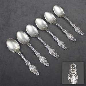  Lily by Whiting Div. of Gorham, Sterling Ice Cream Spoons 