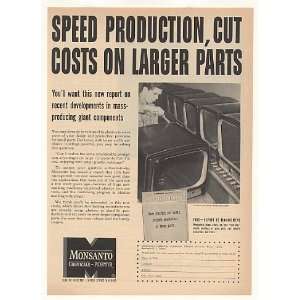  1953 Monsanto Plastic Chicago Molded Products TV Cab Print 
