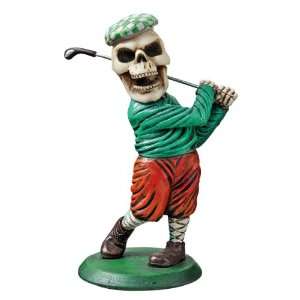  Ace in the Hole Golf Skull Bones Mantel Desktop Statue 