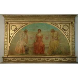   Thomas Wilmer Dewing   24 x 16 inches   Commerce an