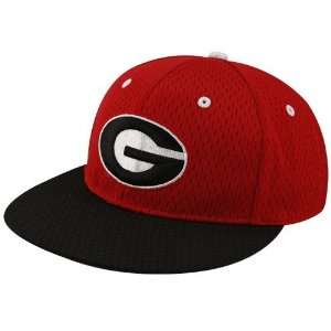  Nike Georgia Bulldogs Red Black On Field Mesh Fitted Hat 