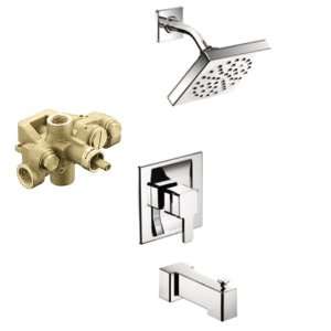 Moen T3713 3510 90 Moentrol Tub and Shower Trim Kit with Lever Handle 