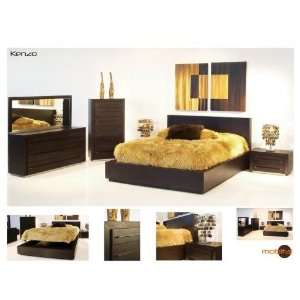  Mobital Modern Oak Truffle Bedroom Set with Storage
