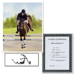   Horse of Sport X by Michelle Moate Signed Giclee Art