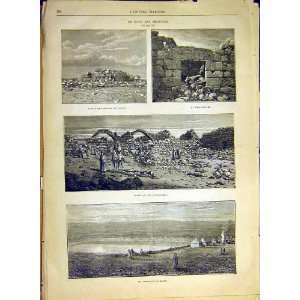   Diban Ruins Khan Zi Bib Ziza Reservoir Moabites 1880