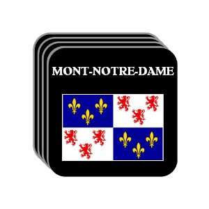 Picardie (Picardy)   MONT NOTRE DAME Set of 4 Mini Mousepad Coasters
