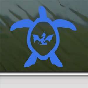  Dragon Honu Honu Sea Turtle Blue Decal Window Blue Sticker 
