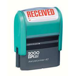 Dual Pad Self Inking Message Stamp RECEIVED  