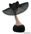   Lady with Black Hat Earring and Ring Jewelry Display Stand Holder F