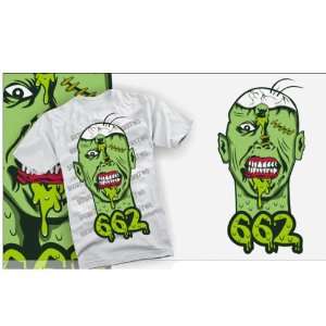 662 Zombie Head T Shirt Size Large 