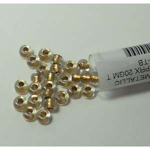  Crystal Metallic Gold Lined Miyuki E Beads 5/0 Seed Bead 