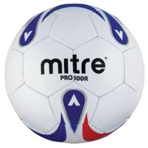  Mitre Pro 100 R Training Ball (White/Red/Blue) Sports 