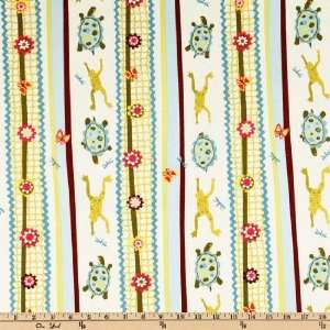  45 Wide Lily Pond Stripes Blue Fabric By The Yard Arts 