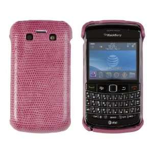  Hard Snake Skin Case for BlackBerry Bold 9700   Hot Pink 
