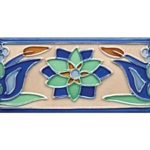  Mission 3 x 6 Hand Painted Ceramic Decorative Tile in 