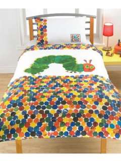 THE VERY HUNGRY CATERPILLAR SINGLE BEDDING DUVET QUILT COVER 