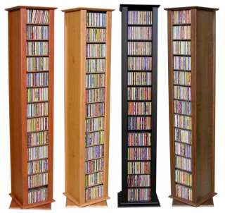 676 CD 324 DVD 2 Sided Spinning Storage Tower Rack NEW  