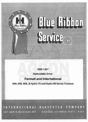 International 544 656 666 Hydrostatic Dr Service Manual  
