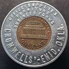Encased Coin Enid Oklahoma Cromwells Office Supplies 1971 D Lincoln 