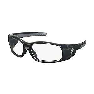  MCR Crews SR110 Swagger Safety Glasses Black Frame Clear 
