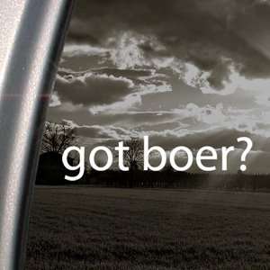  Got Boer? Decal Goat Farmers Truck Window Sticker 