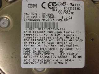 IBM 36L8648 25L1951 9.1GB 7200 RPM Hard Drive TESTED  