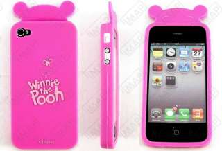 1X iPhone 4S 4G Winnie the Pooh Silicone Soft Back Case Cover FREE 