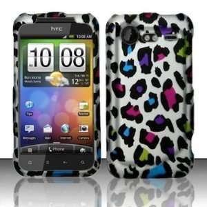  HTC Incredible 2 6350 Colorful Leopard Rubberized Hard 