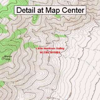  USGS Topographic Quadrangle Map   Little Huntoon Valley 
