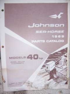 1969 Johnson Parts Catalog 40 Electramatic Sea Horse M  