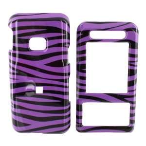  For Metro PCS ZTE C70 Hard Case Cover Purple Zebra 