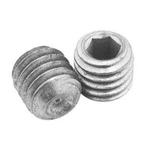 Zinc Plated Steel Hex Socket Set Screws with Cup Point, Silver #3/8 16 
