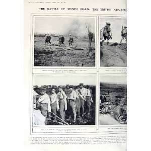  1917 BATTLE MENIN WAR GERMAN PRISONERS SUBMARINE SMOKE 