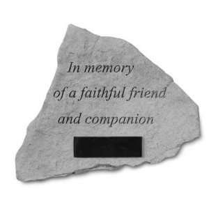  Sympathy Loss of Pet Garden Stone In Memory of a Faithful 
