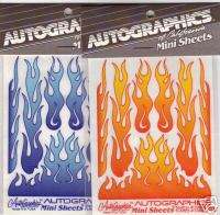 AutoGraphics #10869 BLUE Slot Car Flames  