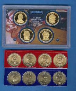 2009 P&D&S Presidential Dollar SATIN and PROOF Set 12  