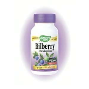  Bilberry Standardized Extract 90 vegicaps   Natures Way 