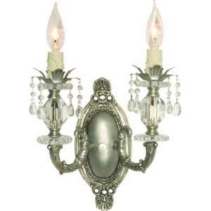  Lily Double Sconce   Silver
