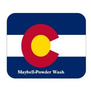  US State Flag   Maybell Powder Wash, Colorado (CO) Mouse 