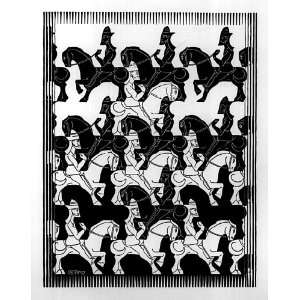 Hand Made Oil Reproduction   Maurits Cornelis Escher   24 x 30 inches 