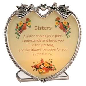    Sisters Candle Holder Inspirational Message