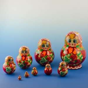   Russian Nesting Dolls, Matryoshka, Matreshka