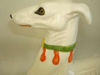 ITALIAN PORCELAIN GREYHOUND DOG MADE IN ITALY NUMBERED  