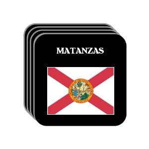 US State Flag   MATANZAS, Florida (FL) Set of 4 Mini Mousepad Coasters