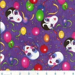  45 Wide Masquerade Mardi Gras Party Fabric By The Yard 