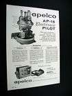 Apelco AP 14 Electronic Pilot boat yacht 1960 print Ad